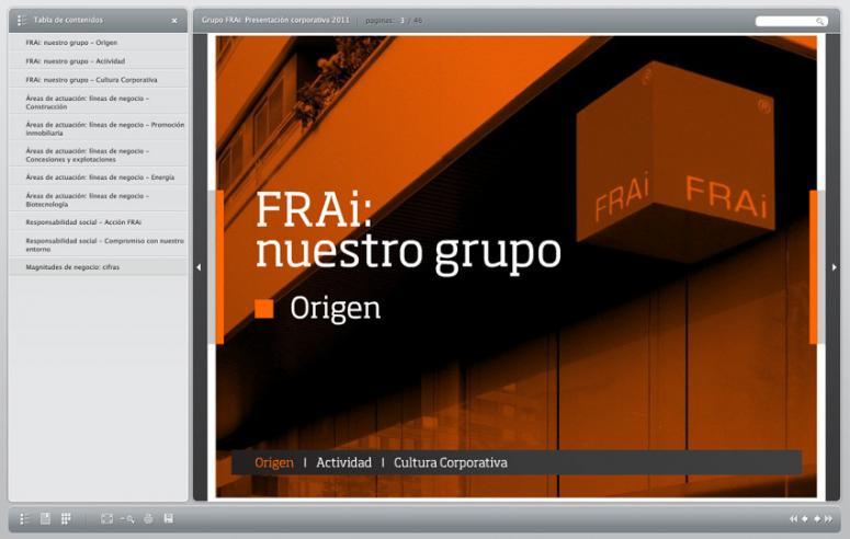 portfolio en ebook de la empresa FRAi