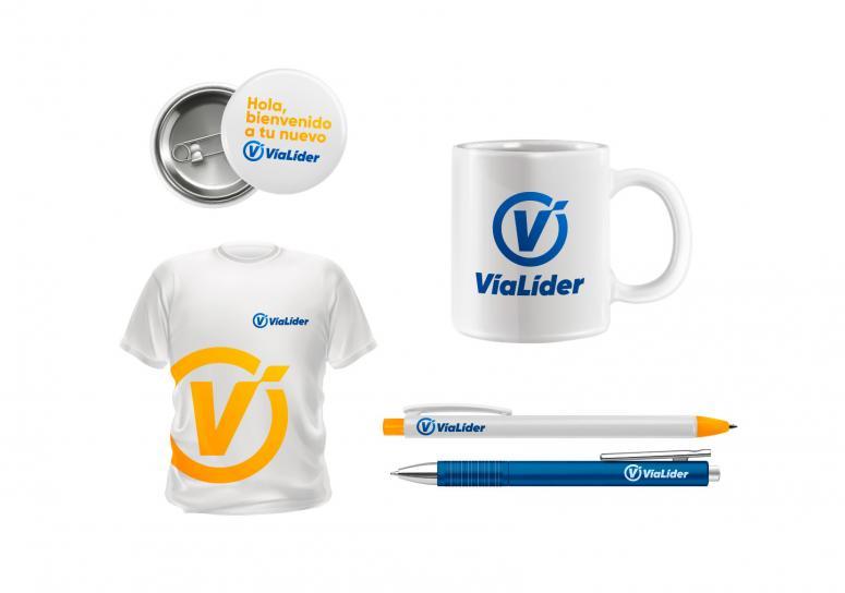 merchandising diseñado para la empresa vialider